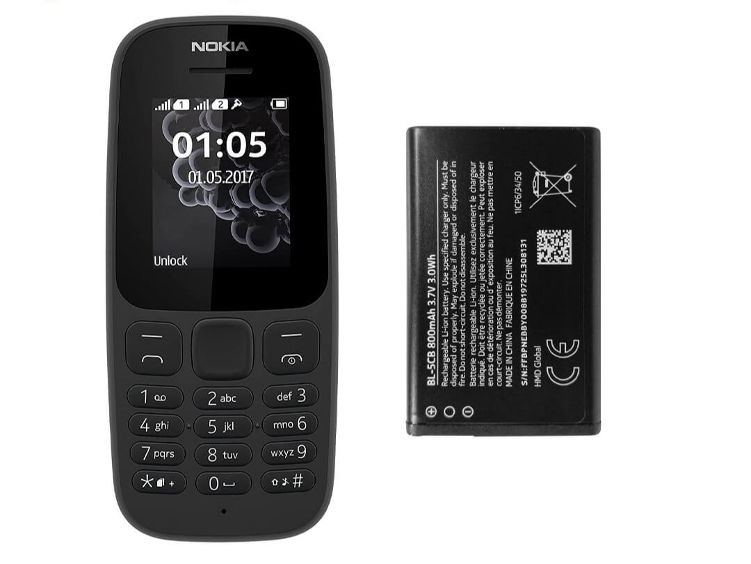 گوشی ساده نوکیا مدل 2017-Nokia 105 ویتنامی(بدون گارانتی شرکتی)