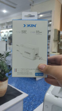 آدابتور 12 وات XKIN مدل XK-HC32دو پورت همراه با سیم شارژر میکرو